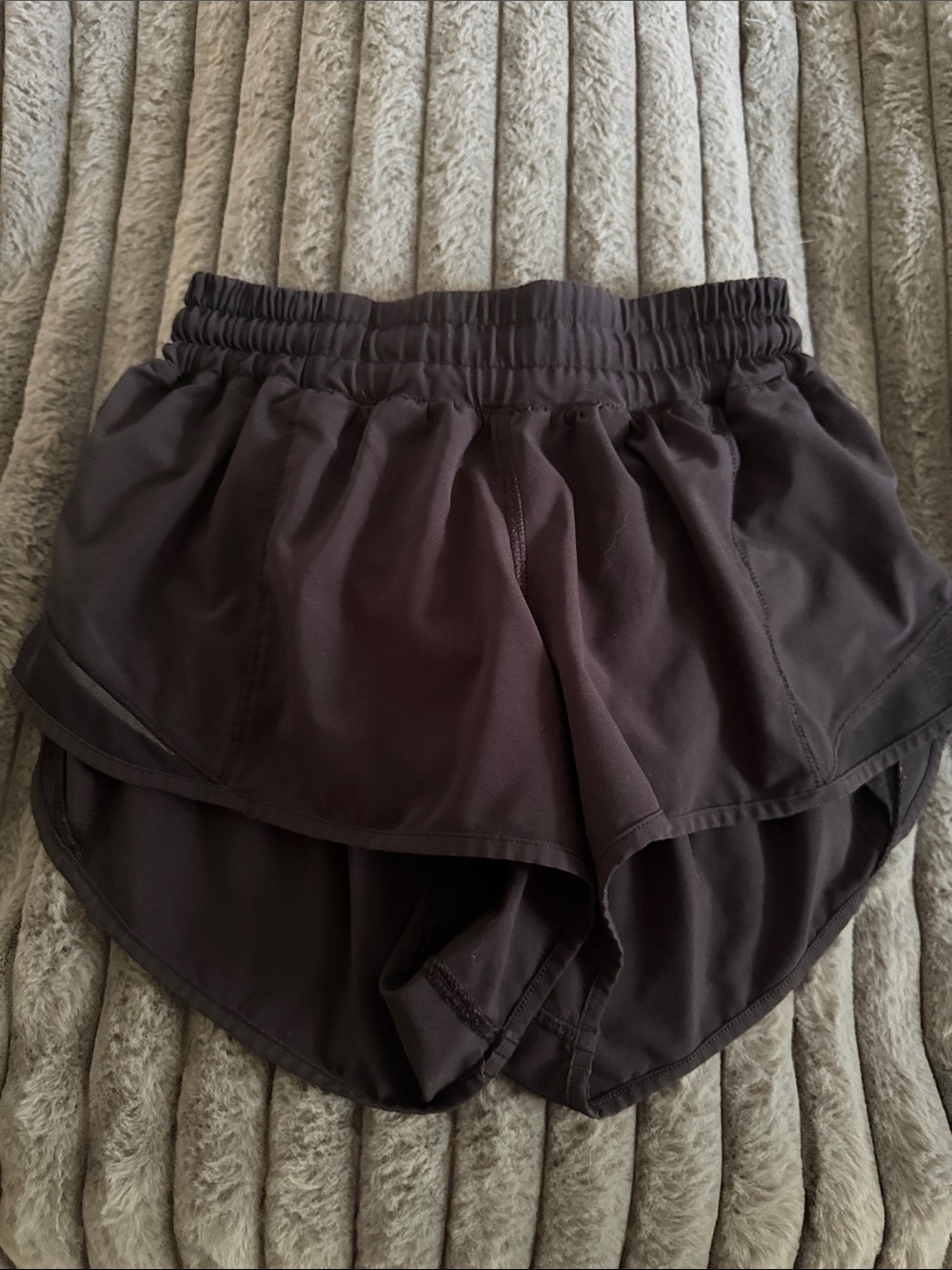 lululemon athletica Black Layered Hem Athletic Shorts